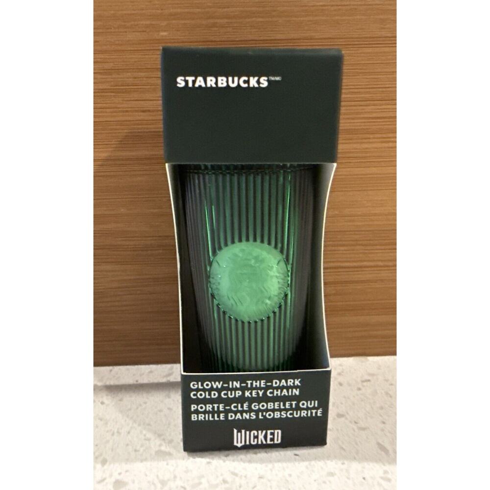 Starbucks‎ Wicked Glow In The Dark Green Keychain Mini Ornament